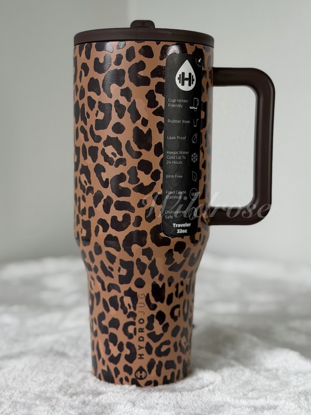 🐆 Hydrojug SAVANNA 32oz Traveler Leopard - Cheetah - Animal Print NWT